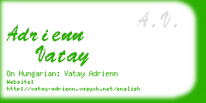 adrienn vatay business card